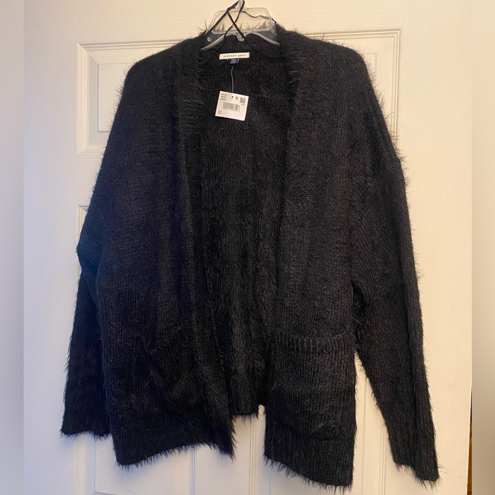 American Eagle oversize fuzzy cardigan
